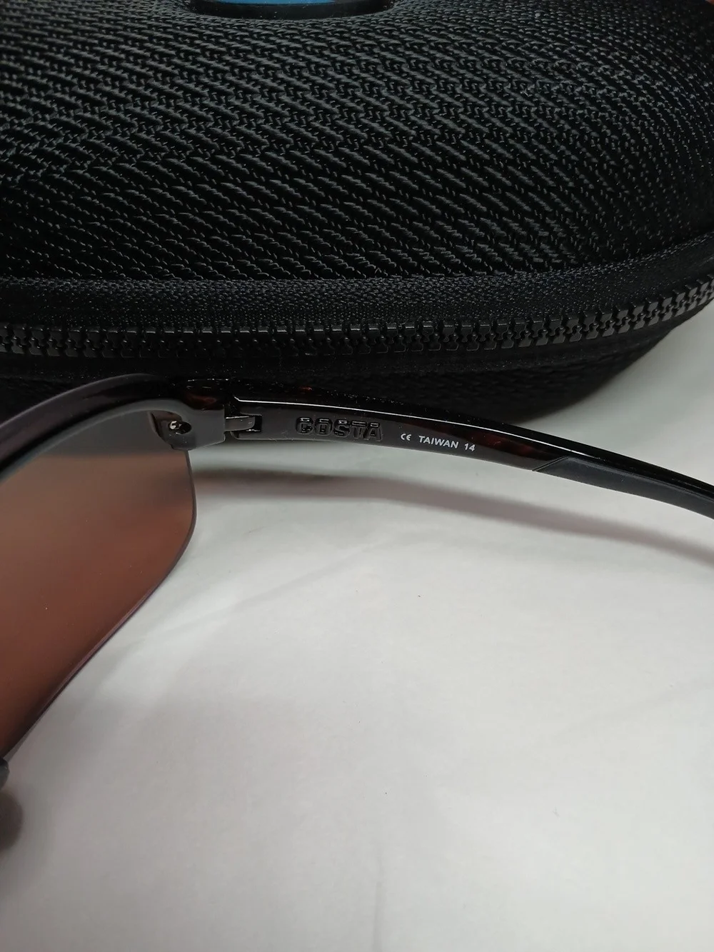 Costa Rimless Sunglasses in Brown with Brown Lenses
